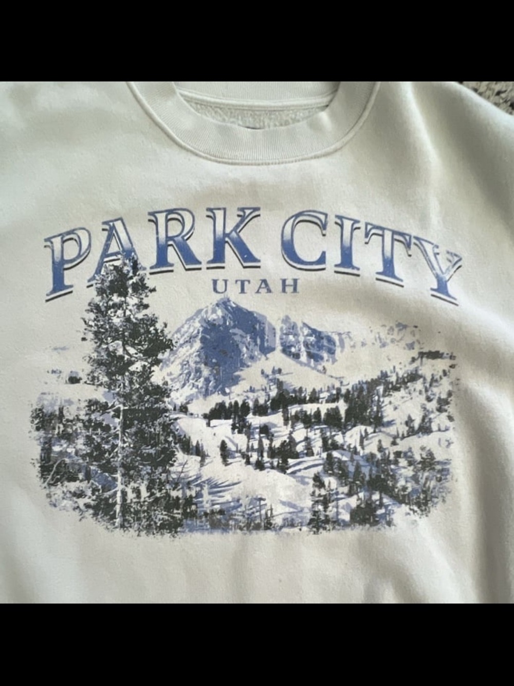 State of Mind Park City Utah Graphic Crewneck - Light Gray - Picture 2 of 2